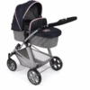 BAYER CHIC 2000 Kombi Puppenwagen NELE Melange Navy Grau -Toy Land Verkauf bayer chic 2000 kombi puppenwagen nele melange navy grau a320886