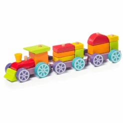 Cubika Toys Holzspielzeug Regenbogen Expresszug LP-3