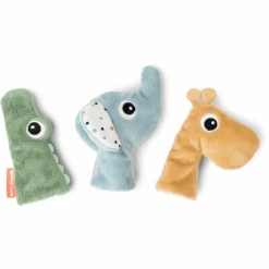 Done By Deer™ Fingerpuppenset 3 Stück Deer Friends Farbmix