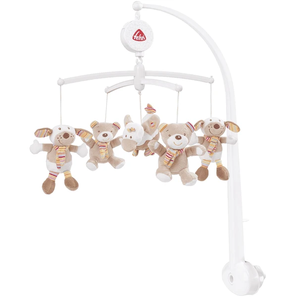 Fehn® Musik-Mobile Hund, Ente, Teddy - Rainbow 3 Fehn® Musik-Mobile Hund, Ente, Teddy - Rainbow