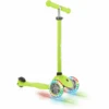 GLOBBER Scooter PRIMO LIGHTS Lime Grün, Mit Leuchtrollen -Toy Land Verkauf globber scooter primo lights lime gruen mit leuchtrollen a303737
