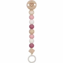 Goki Schnullerkette Herz Rose