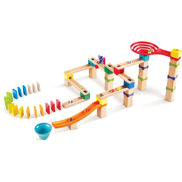 Hape Rasante Murmelbahn Mit Domino 3 Hape Rasante Murmelbahn Mit Domino