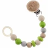 HESS Schnullerkette, Natur Apfelgrün 2 HESS Schnullerkette, Natur Apfelgrün -Toy Land Verkauf hess schnullerkette natur apfelgruen a334696