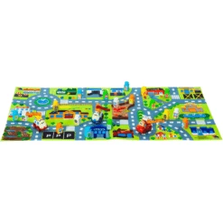 MOLTO Baustein Spielset Mit 3 Fahrzeugen Und Matte